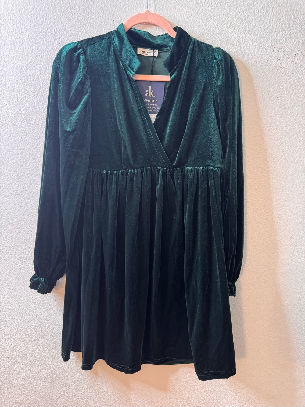 Anna-Kaci Emerald Green Velvet Dress